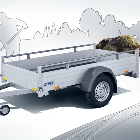 Saris Kastenanh&auml;nger Tieflader