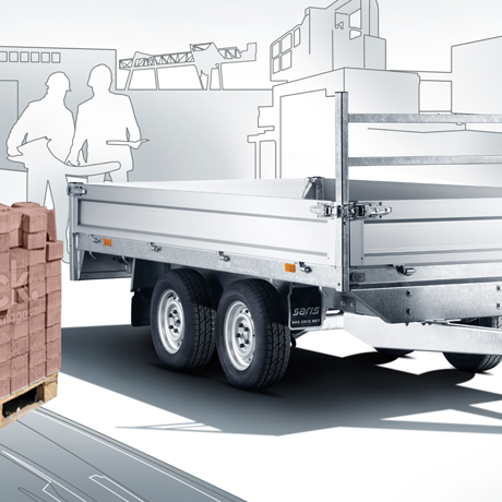 Saris Pritschen Hochlader Anh&auml;nger